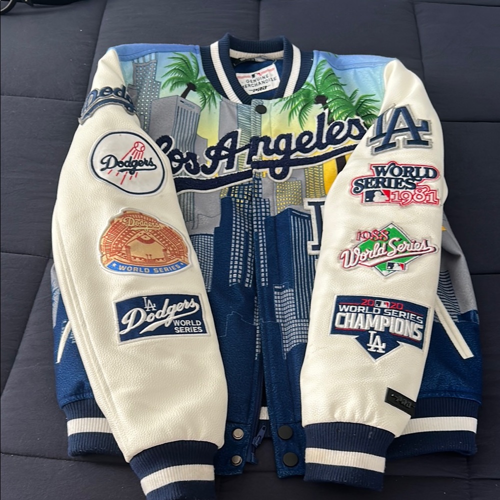 HOMAGE Los Angeles Skyline Jacket - Blue, Yellow, White